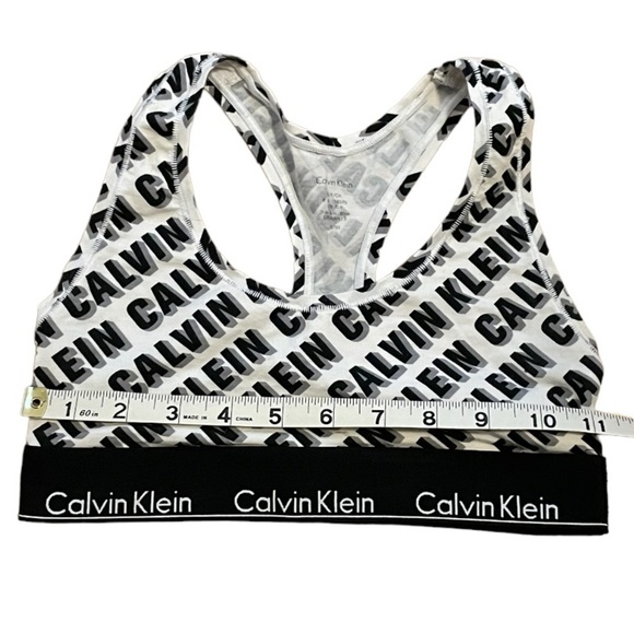 CK Calvin Klein Modern Racer Back Sports Bra Size Small - Picture 3 of 6